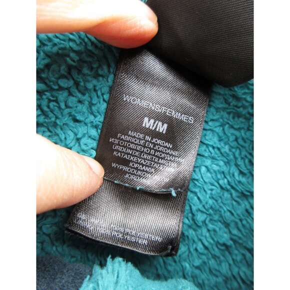 The North Face Jacket Medium Teal Osito Fuzzy Fleece Hiking Full Zip - Picture 12 of 13